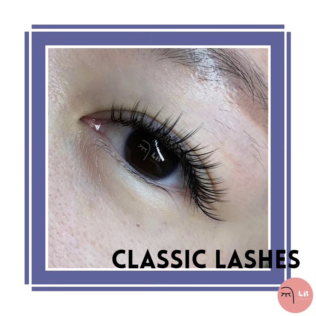 A second classic lash set, close up